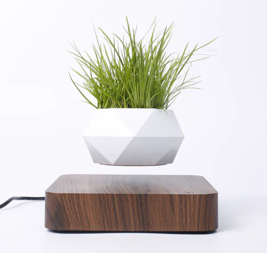 Floating Magnetic Flower Pot – Levitating Polygonal Planter