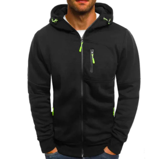 Chaqueta de algodón con capucha para hombre