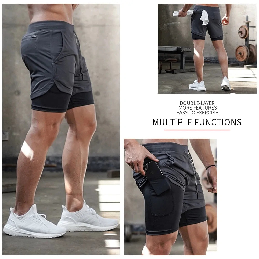 Pantalones cortos de gimnasio para hombre