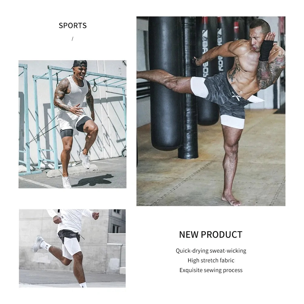 Pantalones cortos de gimnasio para hombre