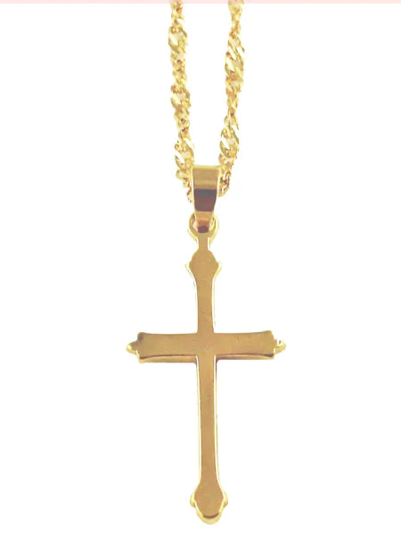 Collar con cruz de rasgo