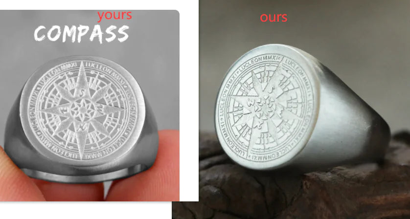 Anillos de acero inoxidable para hombre