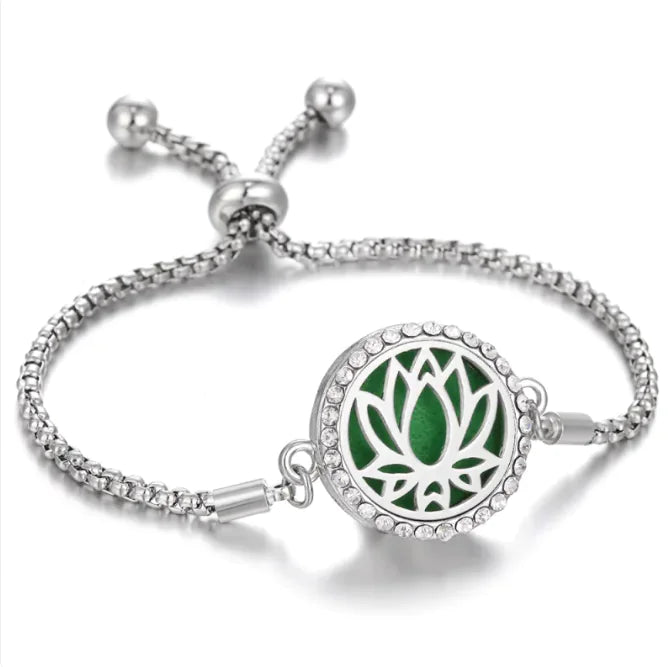 Bracelet d'aromathérapie Kaléidoscope pour femmes, diffuseur d'huiles essentielles, médaillon, breloques, bijoux
