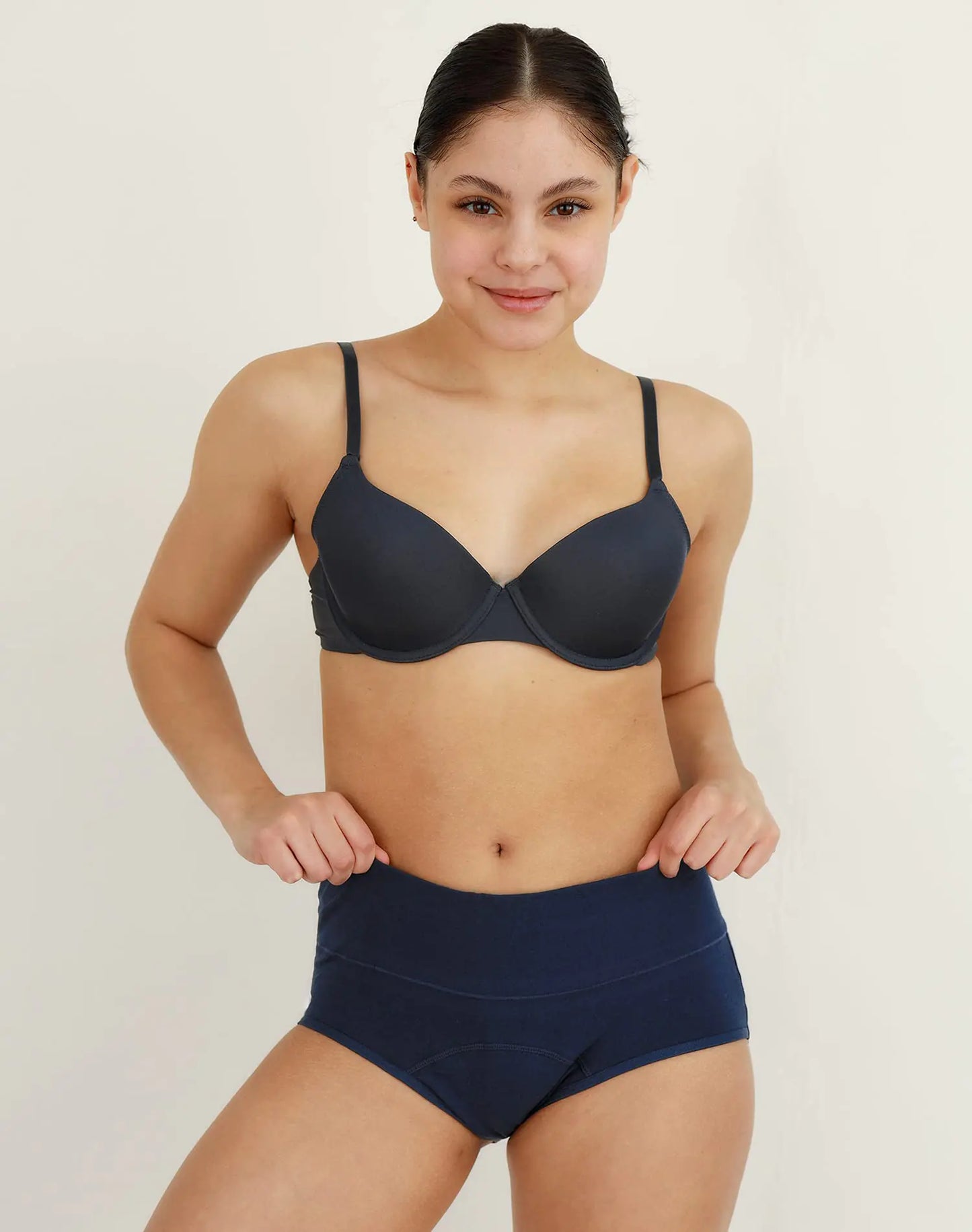 INNERSY - Bragas menstruales de cintura alta para mujer (paquete de 3), talla 5XL, color oscuro, estilo vintage