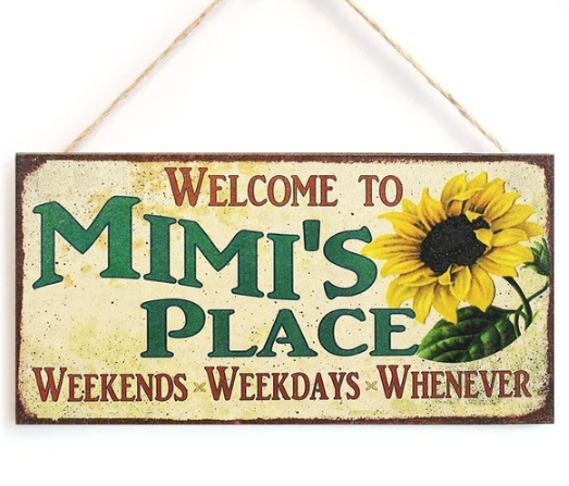 Inspirational Wooden Wall Plaque - NANA'S PLACE Sign