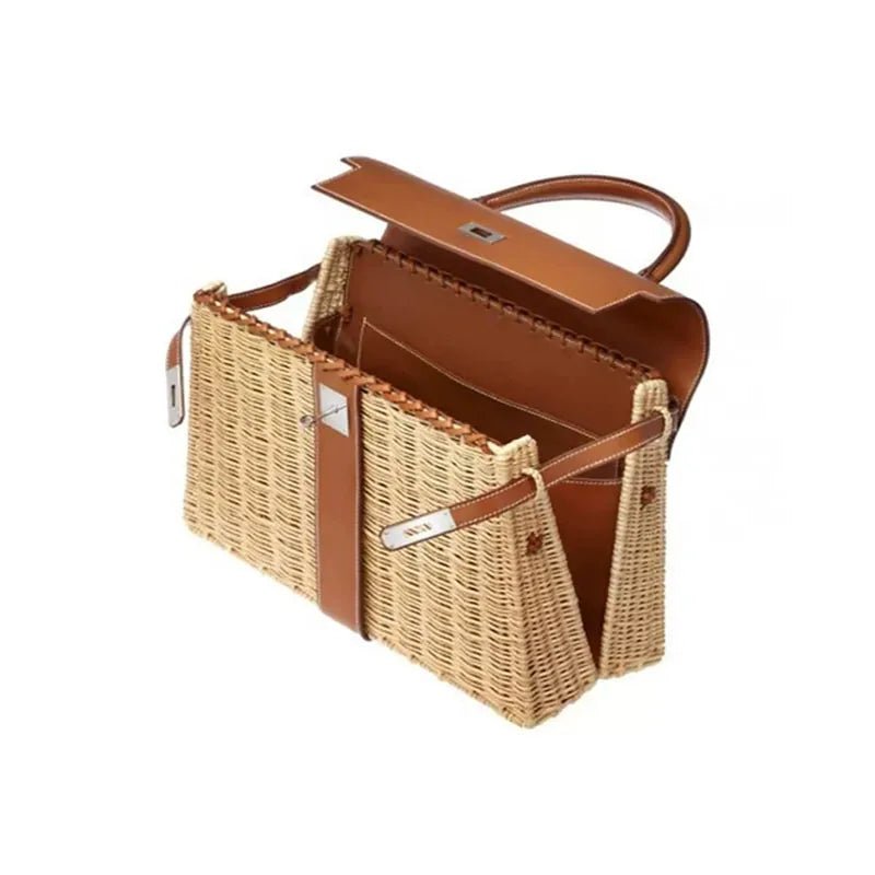 2020 Designer Bamboo Flap HandBag for Women - Trendy Home Mart