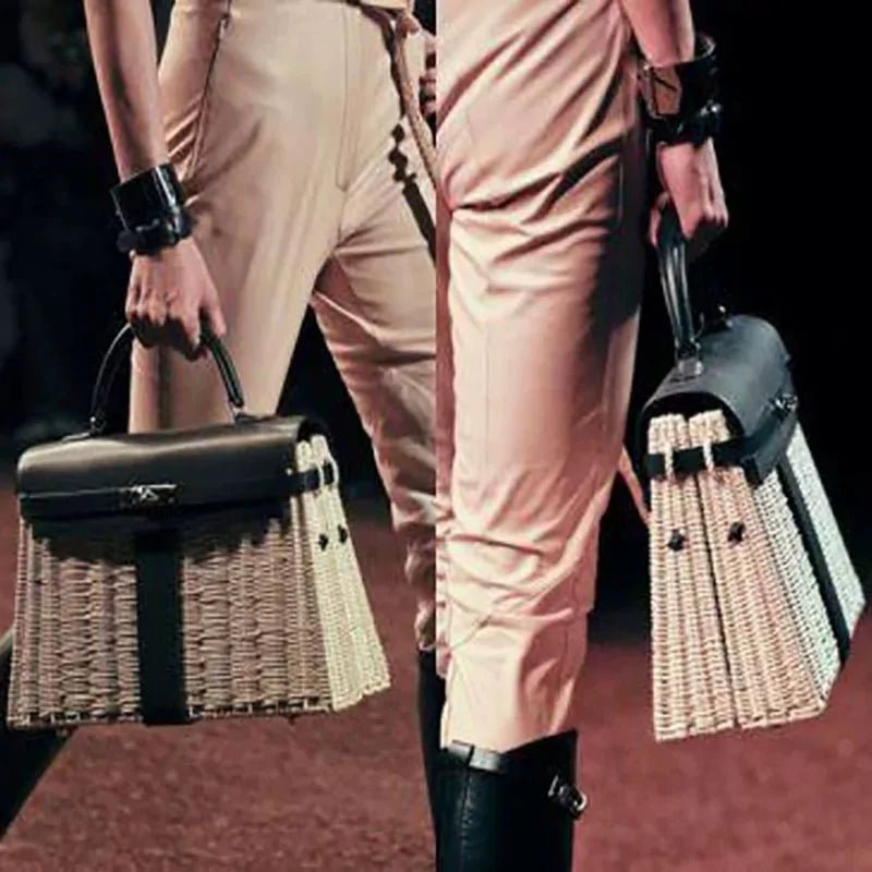 2020 Designer Bamboo Flap HandBag for Women - Trendy Home Mart