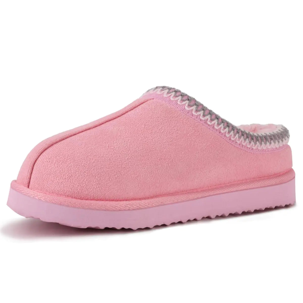 Pantuflas peludas OOW para mujer, para interior y exterior (color PK)