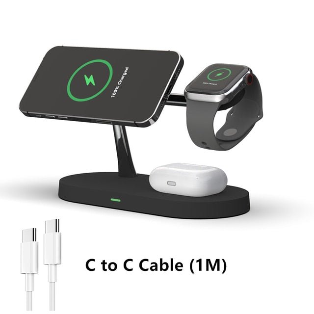 3 - in - 1 Wireless Magsafe Charger Stand - Trendy Home Mart