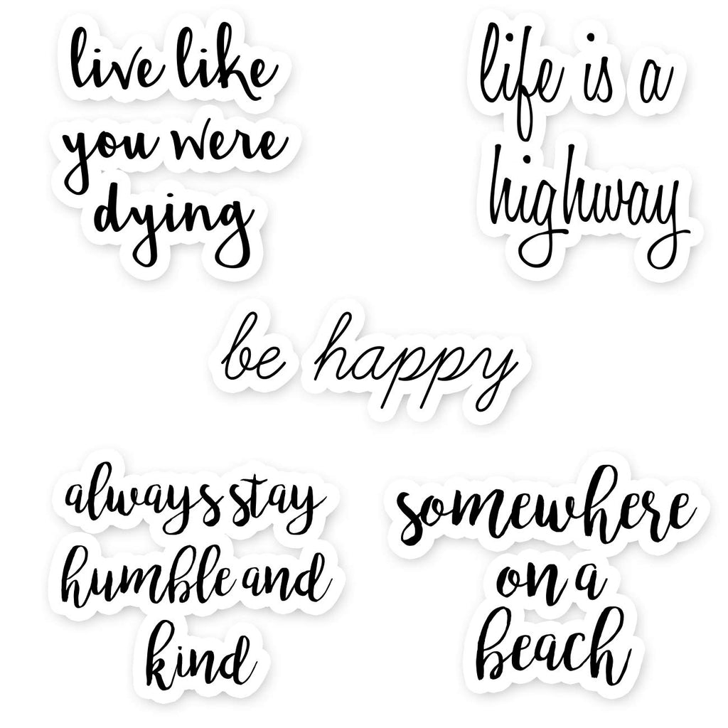 Inspirational Sticker Pack - Inspirational Laptop Stickers - 5 Pack - Vinyl Decal - Laptop Phone Tablet Vinyl Decal Sticker