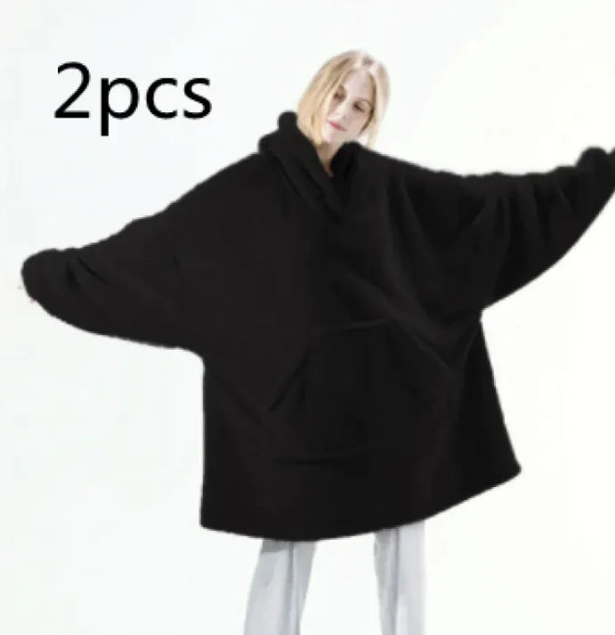 Oversized Fleece Sweatshirt Blanket