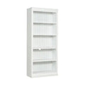 5 - Tier Solid Wood Bookshelf – Adjustable Freestanding Storage (White) - Trendy Home Mart