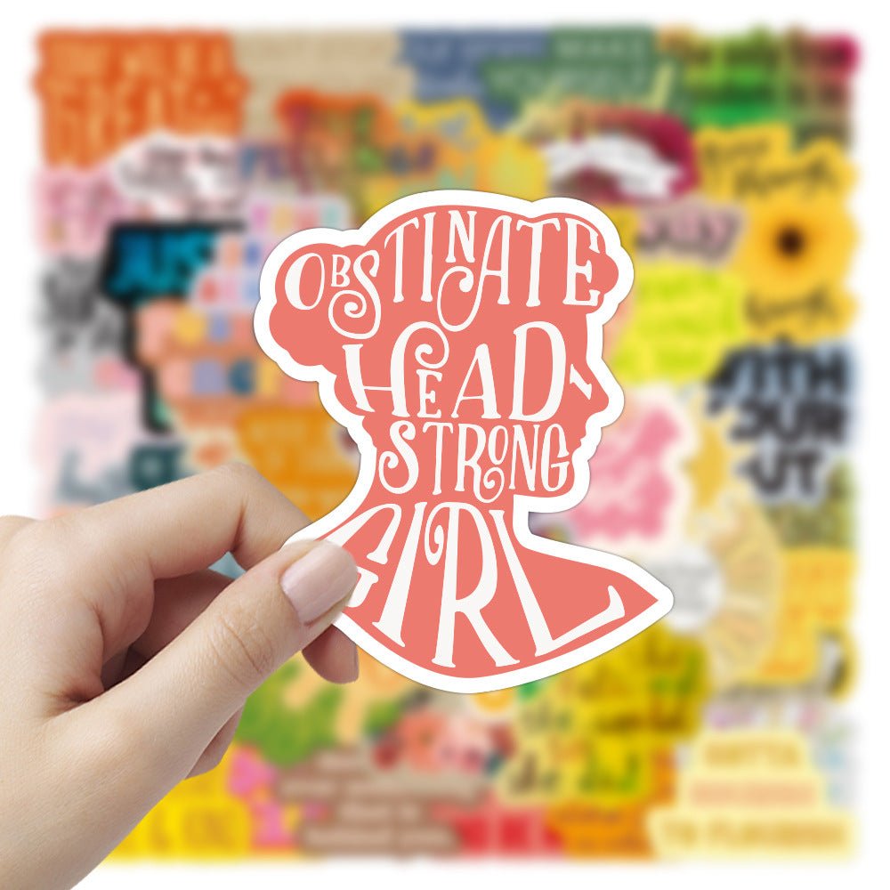 50 Waterproof Inspirational Graffiti Stickers Set - Trendy Home Mart