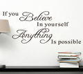 Believe in Yourself - Inspirational Wall Stickers