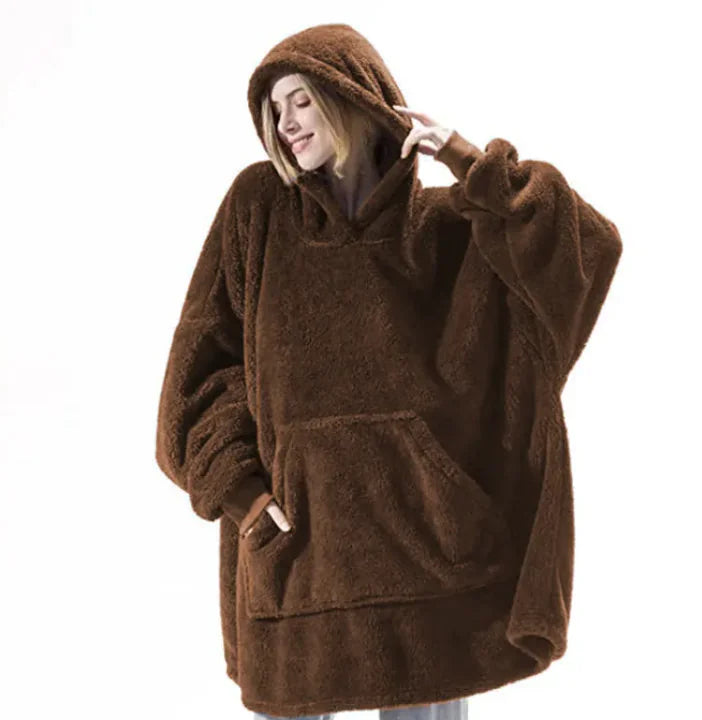 Oversized Fleece Sweatshirt Blanket