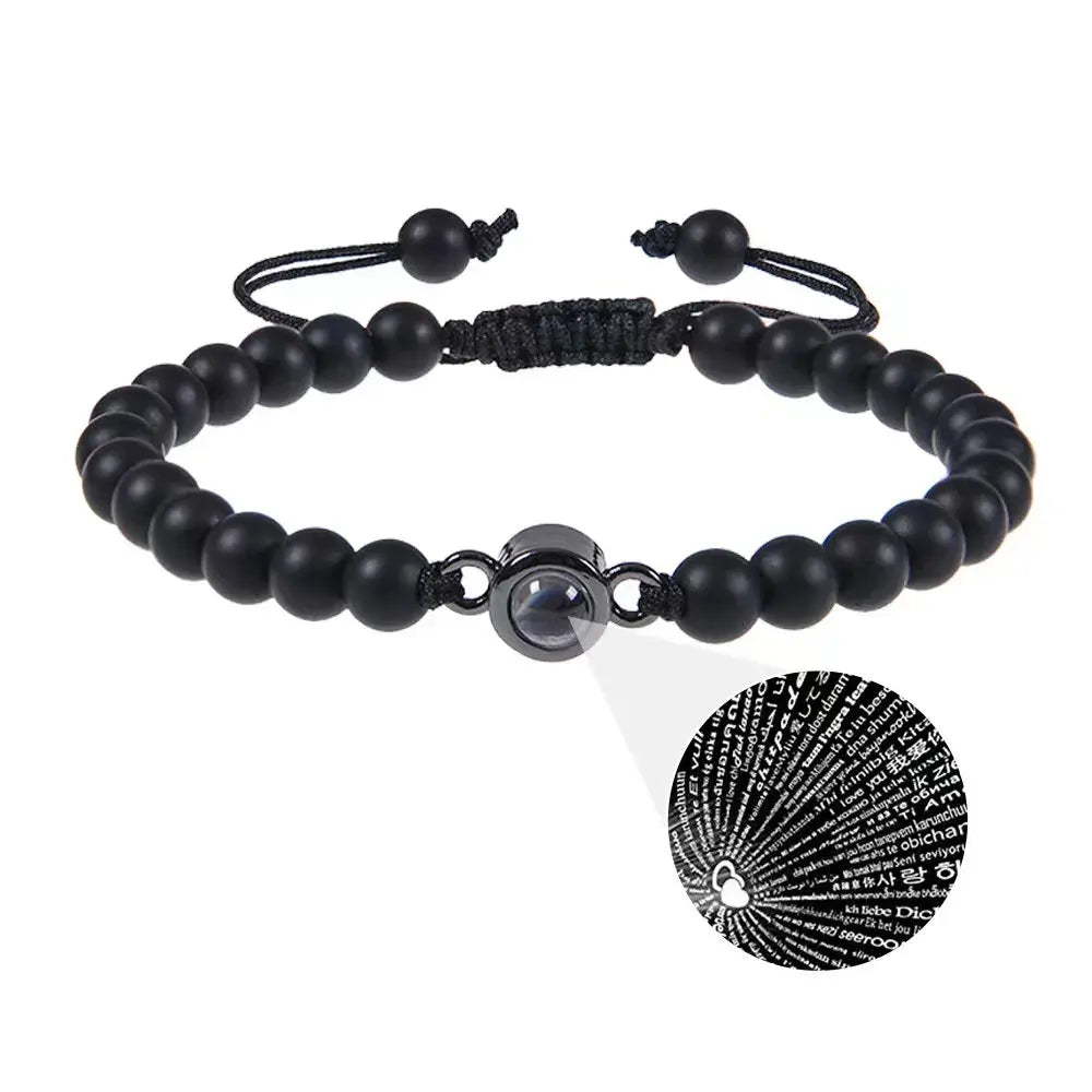 Pulsera de acero de titanio con imagen cubana