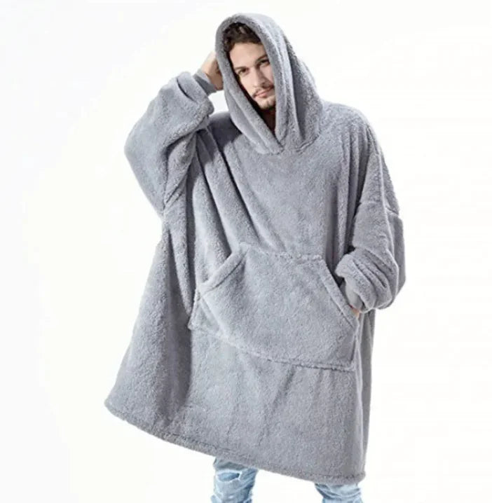 Oversized Fleece Sweatshirt Blanket