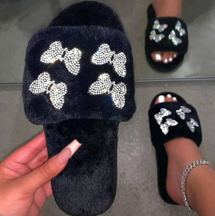 Warm Cotton Flat-Bottom Women's Shoes