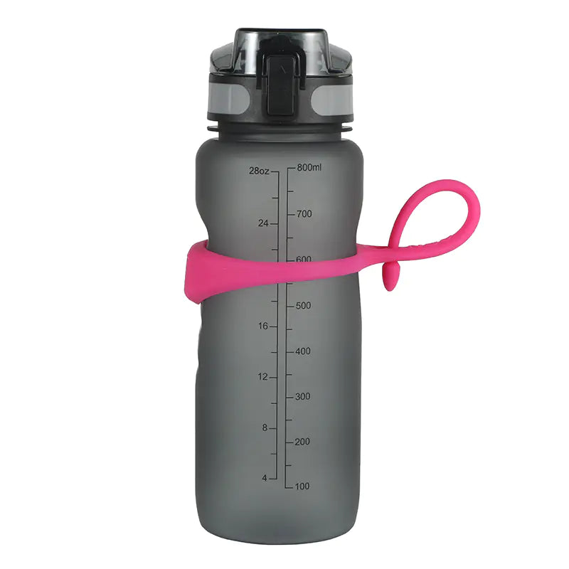 Fitness Sports Water Bottle with Magnetic Handle Ring – Multiple Colors