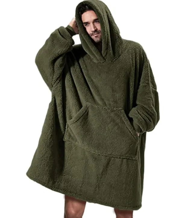 Oversized Fleece Sweatshirt Blanket