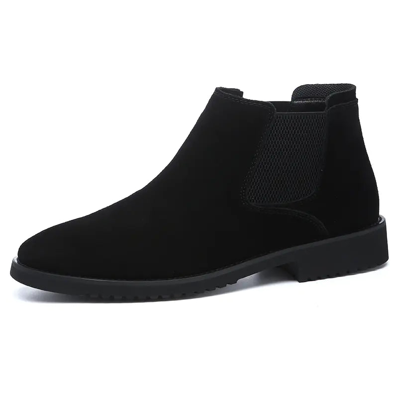 Botines Chelsea de piel de caña alta para hombre (35-46)