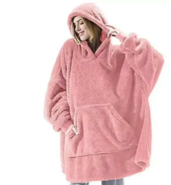 Oversized Fleece Sweatshirt Blanket