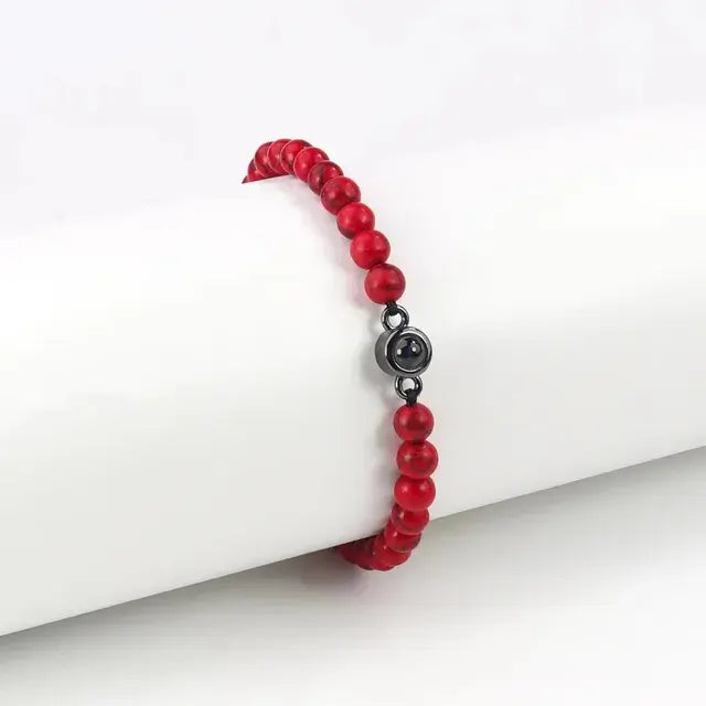 Pulsera de acero de titanio con imagen cubana