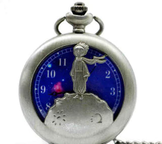 Tuba Little Prince Cartoon Pocket Watch