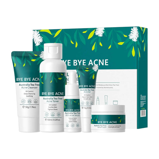 Tea Tree Oil Acne Treatment Skin Care Set – 5-Piece