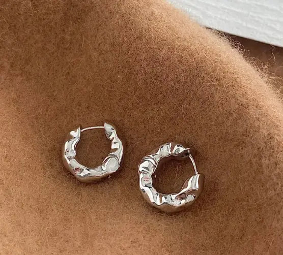 Texture Earrings – Minimalist Cold-Style Fashion Studs