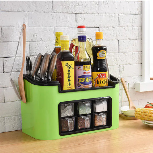 Kitchen Utensils and Spice Container Plastic Set