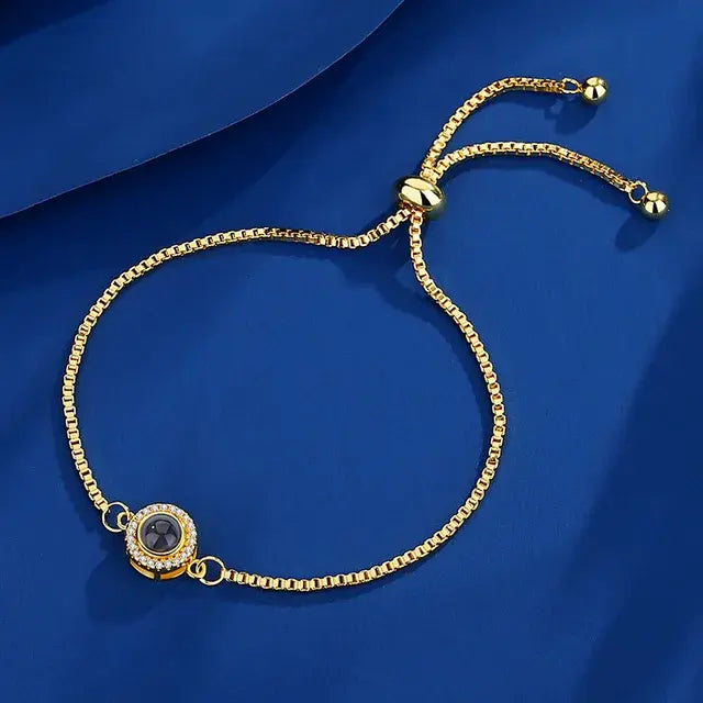 Bracelet en acier titane avec image cubaine