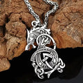 Collier pendentif dragon viking