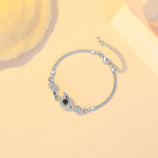 Black Swan Bracelet with Zircon