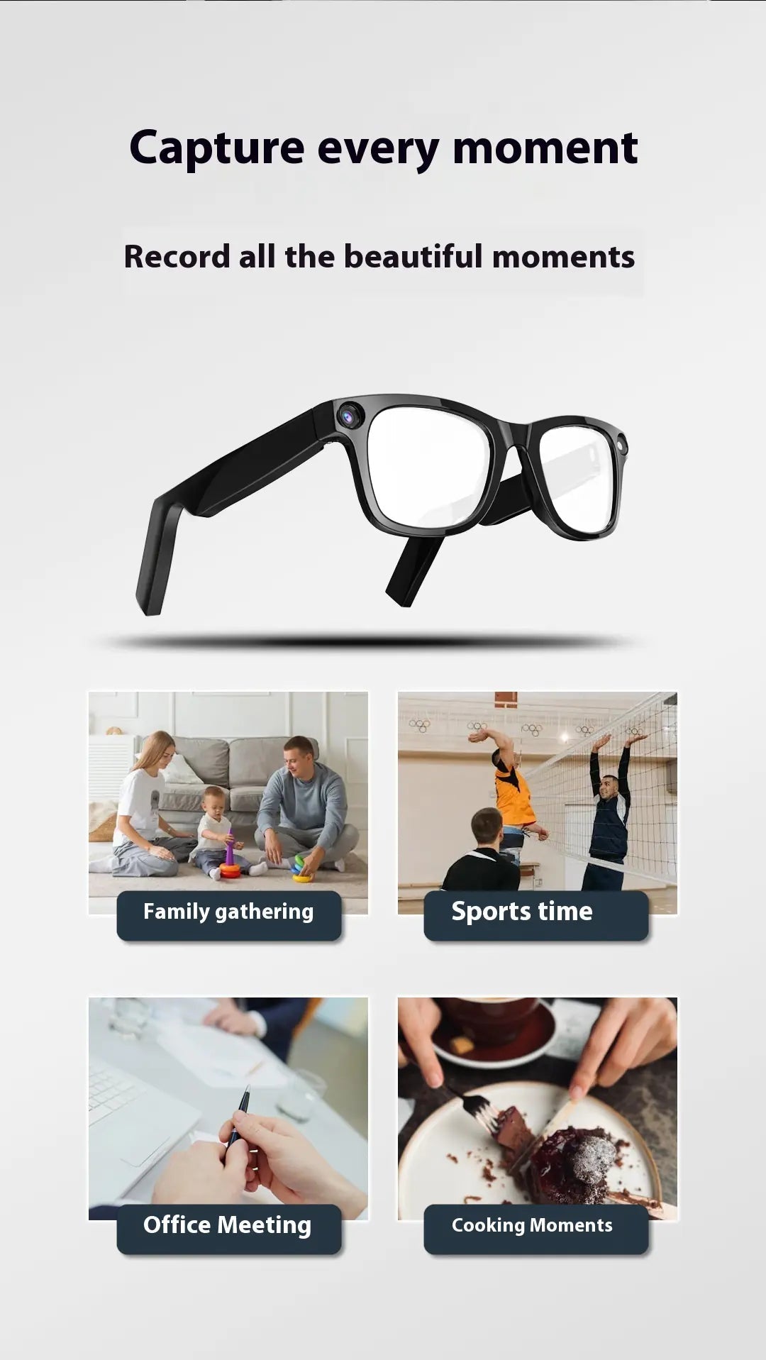AI Camera Smart Glasses - Trendy Home Mart