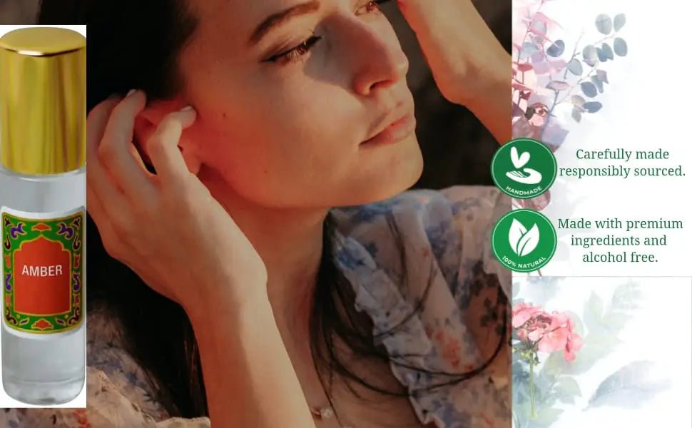 Amber Perfume Oil Roll - On - Alcohol Free Perfumes for Women and Men by Nemat Fragrances, 10 ml / 0.33 fl Oz, Package may vary 0.34 Fl Oz (Pack of 1) - Trendy Home Mart