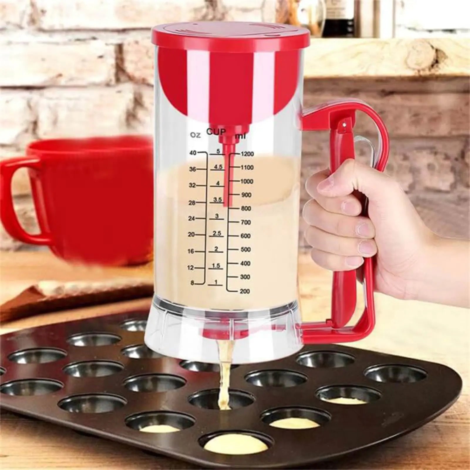 Batter Dispenser Pancake Flour Paste Separator & Mixer Baking Tool Electric Batter - Trendy Home Mart