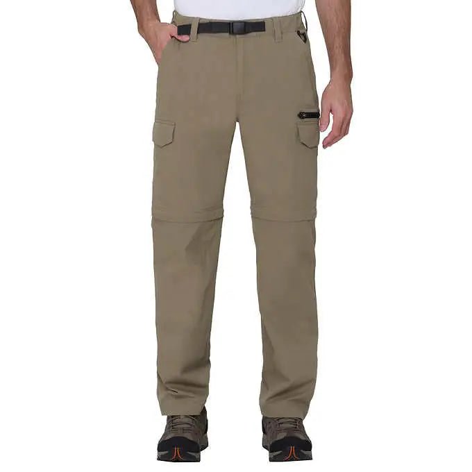 BC Clothing Cargo Pants for Men - Tactical Pants - Hiking Convertible Outdoor Pants Men (Tan XLx30) - Trendy Home Mart