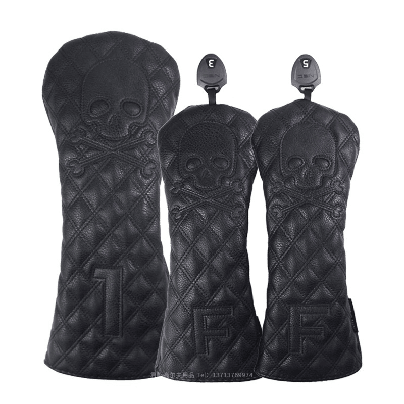 Black PU Leather Golf Club Headcovers - Trendy Home Mart
