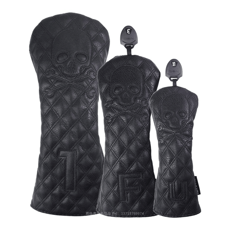 Black PU Leather Golf Club Headcovers - Trendy Home Mart