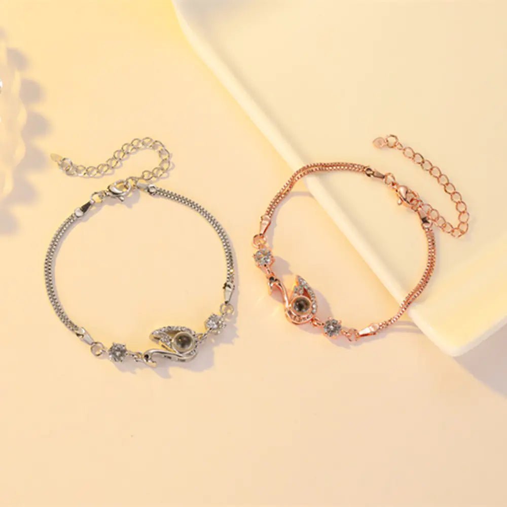 Black Swan Bracelet with Zircon - Trendy Home Mart