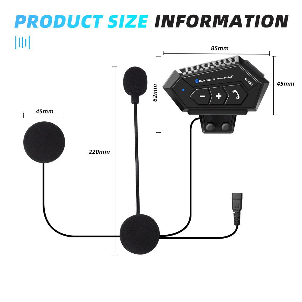 Bluetooth Wireless Headset For Motorcycle Helmet - Trendy Home Mart