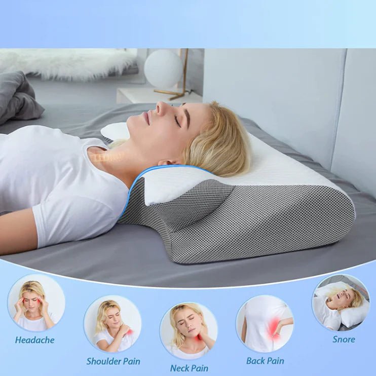 Butterfly Memory Foam Neck Pillow - Trendy Home Mart