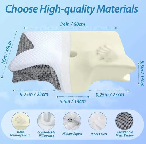 Butterfly Memory Foam Neck Pillow - Trendy Home Mart