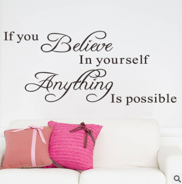 Believe in Yourself - Inspirational Wall Stickers