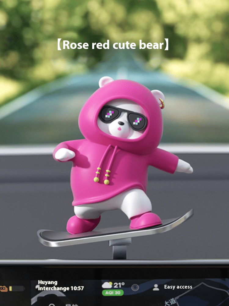 Cartoon Bear Car Skateboard - Trendy Home Mart