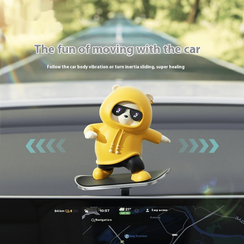 Cartoon Bear Car Skateboard - Trendy Home Mart