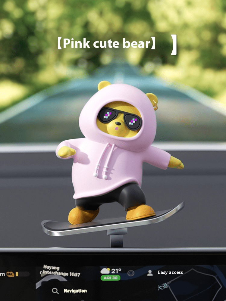 Cartoon Bear Car Skateboard - Trendy Home Mart