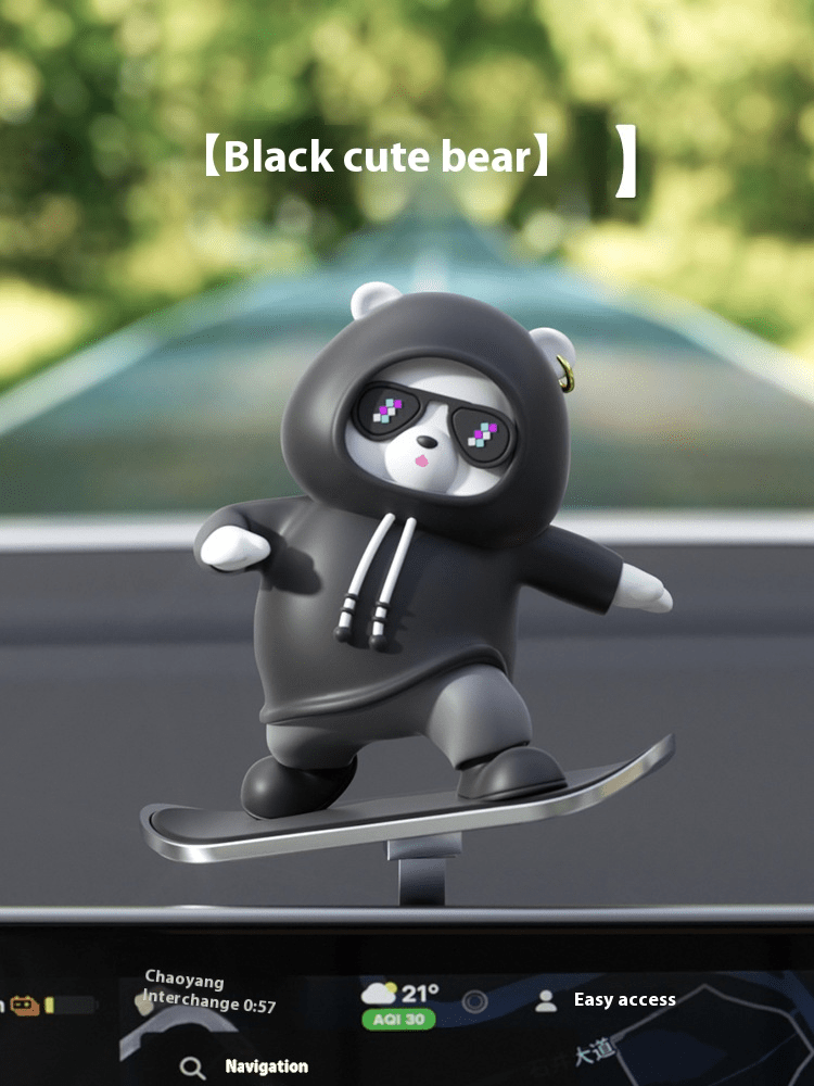 Cartoon Bear Car Skateboard - Trendy Home Mart