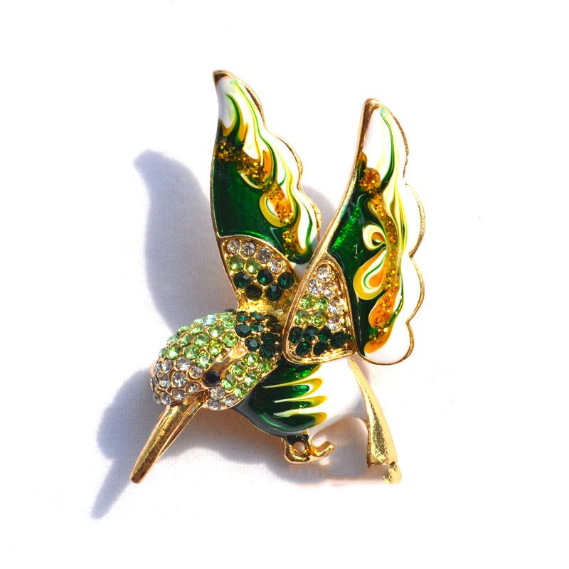 Colorful Hummingbird Brooch - Trendy Women's Jewelry - Trendy Home Mart